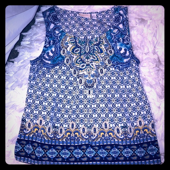 Chico’s tank gorgeous colors & Flowy CHEST 39-40 - Picture 3 of 5